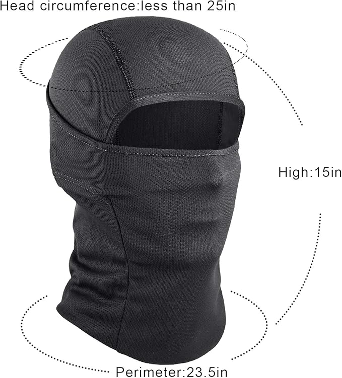 AXBXCX 3 Pack Balaclava Ski Mask - Breathable UV Protection Face Cove for Motorcycle, Football, Cycling, Outdoor Sports