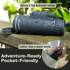 Monoculars for Adults High Powered 10x42 – Compact Waterproof Monocular Telescope with Tripod & Smartphone Adapter – Handheld Mini Pocket Telescope for Bird Watching, Hunting, Hiking, Travel & Gifts