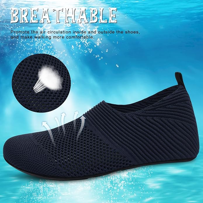 ANLUKE Womens Mens Water Shoes Barefoot Quick-Dry Aqua Socks for Beach Swim Surf Water Sport