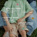 Cliganic Mosquito Repellent Stickers (180 Pack) - Positive Vibes Patches for Kids, Natural DEET-Free, Essential Oil Infused