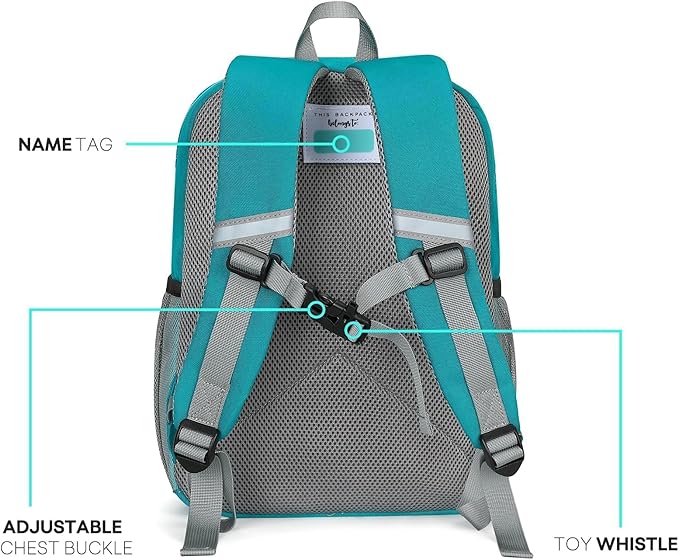 mibasies Toddler Backpack for Boys 2-4: Preschool Backpacks for Boys - Cute Kids Backpack