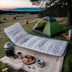 Camping Cot Mattress - Thick Camping Sleeping Pad with Elastic Straps,Portable Cot Mattress Pad for Sleeping Outdoor (75" x 28")