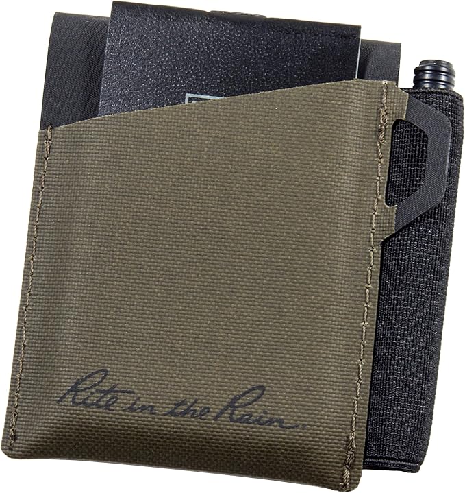 Rite in the Rain Monsoon On-the-Go Wallet, 3 3/8” x 3 ¾”, TPU fabric, Pen Holder (No. C971) | 3 3/8" x 3 ¾", Pen Holder, No. C971