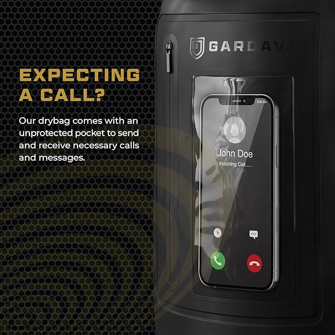 Faraday Bag, Military Grade Shield Bag, Waterproof EMP Cage, Dry Bag for Laptops & Phones, Go Dark Large Faraday Bags