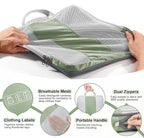 10 Set Compression Packing Cubes for Travel Essentials,Compressible Expandable Packing Cubes for Suitcase,OlarHike Luggage Organizer Bags for Travel,Handy Helper for Organizing Clothes(Matcha Green)