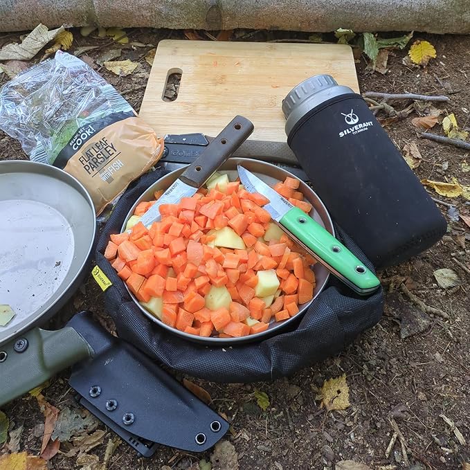 Titanium Trek Plate - Ultralight, Durable Camping Dish Pan Plate - Outdoor Kitchen Essential for Backpacking & Camping - 1200ml