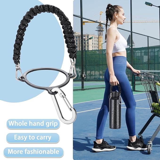 KXIAOCHEN Insulated Water Bottle, Stainless Steel Water Bottle, 2 Lids (Straw and Handle Lid),Wide Mouth Metal Water Bottles Keep Hot and Cold, Double Walled, Thermo Mug, Metal Canteen