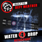 DARKBEAM LED Flashlights Rechargeable USB 2000 High Lumens, Small and Bright Pocket Flashlight, Zoomable Water Resistant Handheld Flash Light for Camping, Outdoor, Emergency with Battery, 2 Pack