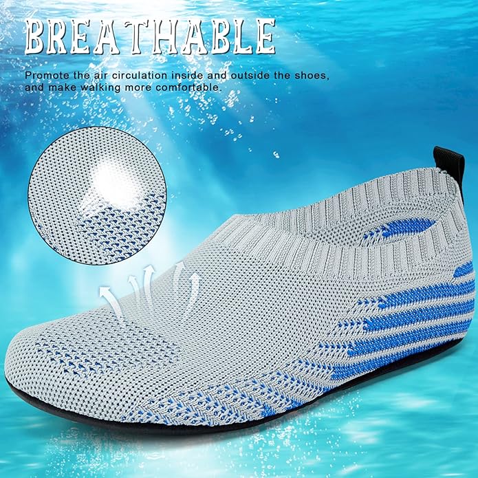 ANLUKE Womens Mens Water Shoes Barefoot Quick-Dry Aqua Socks for Beach Swim Surf Water Sport