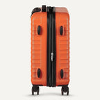 Amazon Basics 3-Piece Hardshell Spinner Luggage Set (21", 26", 30"), Expandable, Scratch-Resistant Surface, Four Multi-directional Wheels, Orange