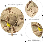 Sun Hats for Men Women Bucket Hat UPF 50+ Boonie Hat Foldable UV Protection Hiking Beach Fishing Summer Safari