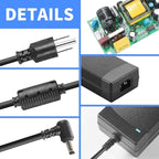 12V 8A Power Supply 96W 100V~240V AC to DC Adapter Converter Transformer,12 Volt 8 Amp 7A 6A 5A 4A 3A Power Supply Adapter with 5.5mm x 2.5mm/2.1mm Output Jack for 12V LED Strip Light Camera Printer