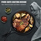 Lixada 10pcs Camping Cookware Mess Kit, Non-Stick Lightweight Stackable Pot Pan Bowls Camping Cooking Set with Storage Bag, Portable Outdoor Cookware Accessories for Backpacking Hiking Picnic