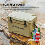 EchoSmile 25/30/35/40/60/75 Quart Rotomolded Cooler, Built to Stand up to The Rigors of The Journey
