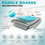 11 ft Extra Wide Inflatable Paddle Board with Accessories, Stand Up Paddleboard for 2 Person, All Around SUP Board for Adults, Fishing, Yoga
