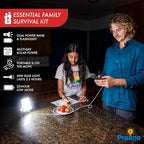 PRAANA Portable Solar Power Bank & Flashlight with 7W Panel – 3in1 Survival Kit | 5000mAh USB-C Charger & 800-Lumen Light | Must-Have Power Backup for Home, Power Outages & Camping | iPhone & Android