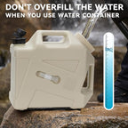 Camping Water Container - 3.2 Gallan Water Jug with Spigot | Portable Water Tank for Outdoor Hiking Picnic Supplies-Grey