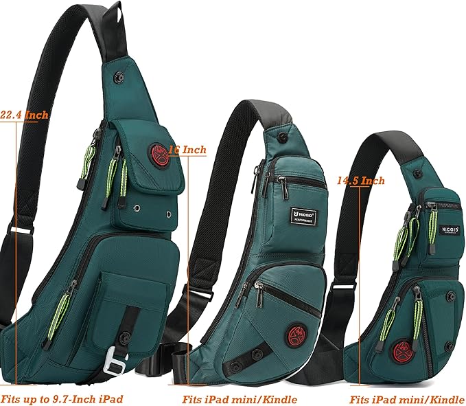 NICGID Sling Bag Chest Shoulder Backpack Crossbody Bags Casual Daypack for Men Women