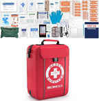Professional Trauma First Aid Kit - Military-Grade Labelled Compartments & MOLLE System for Workplace, Outdoor, Car, Boat, Hurricane Emergencies 265 Piece Emergency Necessities Kits