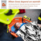 10 Pack Emergency Mylar Thermal Blankets - 63"x83" Extra Large Survival Space Blankets, Heavy Duty Reflective Camping Gear for First Aid, Hiking & Outdoor Safety (Sliver-Sliver)