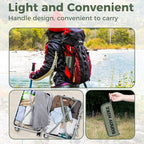 Folding Camping Stools for Adults Portable, Collapsible Stool with Carry Bag, Outdoor Chairs for Travel Walking Hiking Fishing Picnic Barbecue(Green)