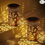 2Pack Butterfly Solar Light, Birthday Gift for Women, Men, Mother's Day, Thanksgiving, Christmas, New Year Gift. Outdoor Waterproof Lights Hanging Patio Garden Decoration, Outdoor Backyard