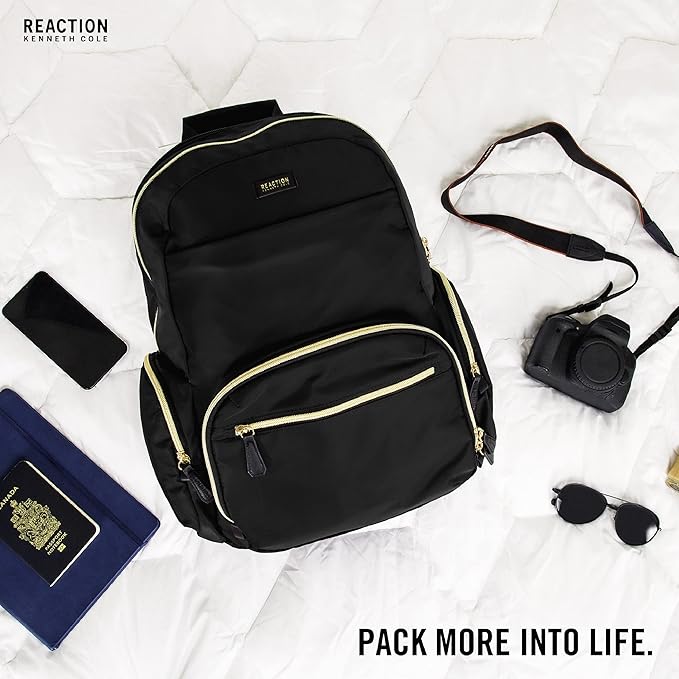 Kenneth Cole REACTION Sophie Backpack, Black, 15" Laptop