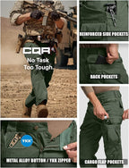 CQR Men's Tactical Pants, Water Resistant Ripstop Cargo Pants, Lightweight EDC Work Hiking Pants, Outdoor Apparel