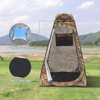 BRIAN & DANY Pop Up Shower Tent, Portable Privacy Camping Changing Tent, Camp Toilet Bathroom Pod with Rain Shelter & Windows, UPF 50+ & Waterproof, 47.2" x 47.2" x 74.8"