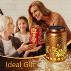 Butterfly Solar Lanterns Outdoor Waterproof, Garden Decor Hanging Solar Lights Gifts for Women Mom Grandma, Metal Garden Decorative Lights for Yard, Backyard, Patio, Porch