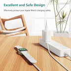 2Pack for Apple Watch Charger Cable, Magnetic Fast Charger to USB C Cable 6FT, Wireless Fast iWatch Charger Portable Compatible with iWatch Ultra/Series 9/8/7/6/SE/SE2/5/4/3/2/1-White