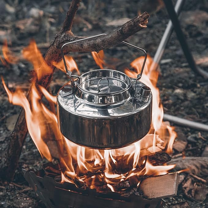 Fire-Maple Antarcti 1.5L Kettle Series | Portable Durable Bushcraft Gear Open Fire Kettle | SUS304 Stainless Steel