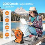 Portable Fan Rechargeable, Cordless Battery Powered Fan with LED Lantern, Small Table Fan, USB Battery Operated Fans for Travel Bedroom Home Camping Tent Office Beach Desk Picnic Barbecue Fishing