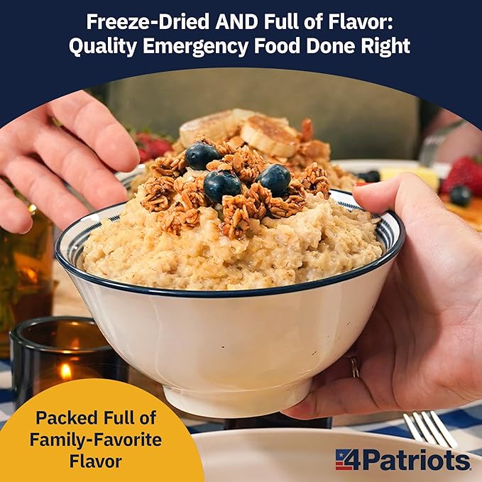 4Patriots 2-Week Survival Food Kit: Emergency Food Supply Designed to Last 25 Years, 84 Servings