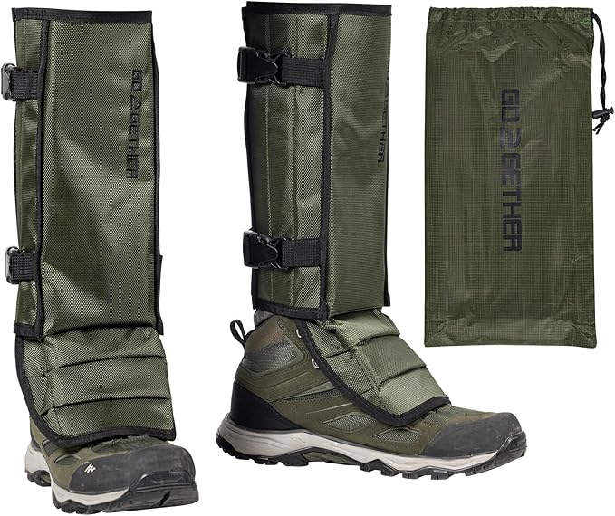 Snake Gaiter, Gaiters for Hunting, Waterproof Snake Chap for Men and Women,Shoe Boot Leg Gaiter with Adjustable Size
