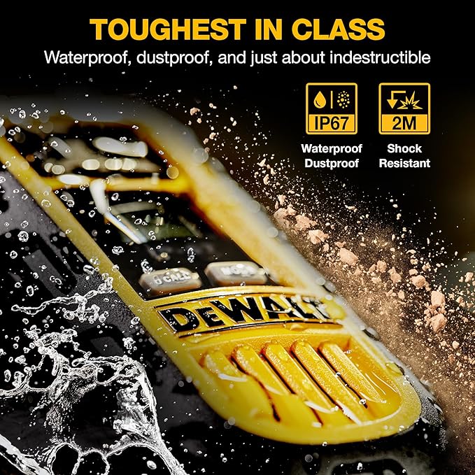 DEWALT FRS Walkie Talkies Long Range 2 Way Radio, 1 Watt, Waterproof & Rechargeable, 6 Pack with Gang Charger, DXFRS300-BCH6