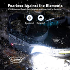 (3-Pack) Headlamp Rechargeable, LED Waterproof Headlight for Adults, 230° Headband Light Forehead, Motion Sensor, USB Head lamp Band, 350 Lumen Super Bright, 5 Modes, Comfortable for Running,Fishing