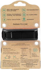 PARAKITO Mosquito, Insect & Bug Spray Bundle - Includes Spray, Black Wristband & 4 Refills | DEET Free, Citronella Essential Oils, Perfect for Camping, Hiking, Travel Outdoor Activities