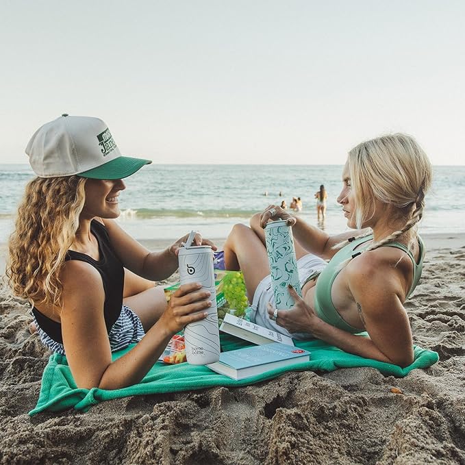 BOTTLE BOTTLE Insulated Water Bottle 24oz with Straw Lid and Handle for Sports Travel Gym Stainless Steel Water Bottles Double-Wall Vacuum Metal Leak Proof BPA-Free