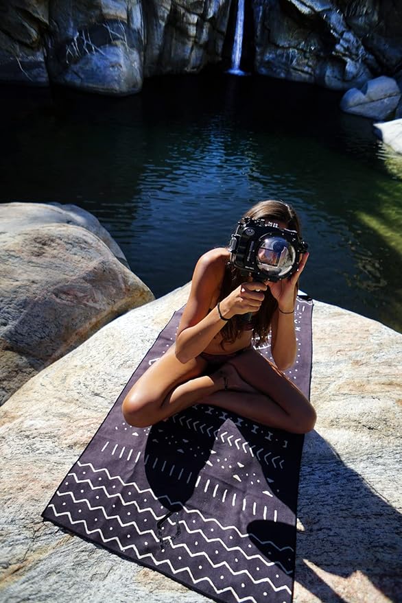 Nomadix Original Towel - Perfect for Beach, Pool, Travel, Camping, Yoga - Made with Recycled Materials - Super Absorbent - Sand Resistant - Mud Cloth - 72.5" x 30"