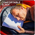 Camping Pillow 2 Pack — Camp Pillow, Memory Foam Pillows 2 Pack — for Sleeping Bag & Hiking, Reliable & Comfortable