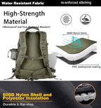 Tactical Backpack Military Hiking Daypack - Molle Backpack for Men 3 Day Assault Pack Bug Out Bag for Camping Travel Army Hunting Gym Rucksack Survival (Green)