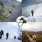 Universal Non Slip Gripper Spikes for Shoes, Ice Traction Cleat Grips with Steel Studs Crampon for Ice Sports