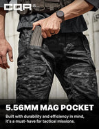 CQR Men's Tactical Pants, Water Resistant Ripstop Cargo Pants, Lightweight EDC Work Hiking Pants, Outdoor Apparel