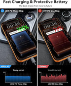 MRGLAS 2-Pack 90W USB C Car Charger, Super Mini Metal USB C Car Charger Fast Charging Adapter [PD+QC]&[Dual PD],Cigarette Lighter Compatible with iPhone 17 16 15 Pro Max iPad Air Samsung S25 Ultra