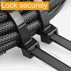 Zip Ties 18 inch (500 Pack), Black, 60lb Tensile Strength, UV Resistant Cable Ties for indoor and outdoor Use, by Tantti Supply