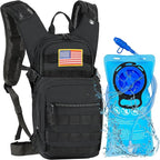 Tactical Hydration Backpack 2L Water Bladder - Lightweight Durable Pack for Hiking, Running, Outdoor Adventures, Adjustable Straps & Leak-Proof Design