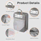 Compression Packing Cubes for Travel 6 Set Expandable Packing Organizers Durable Luggage Bags Organizers for Suitcases Travel Accessories (Gray)