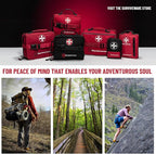 Surviveware 110 Pcs Waterproof Premium Survival First Aid Kit - Survival Emergency Preparedness for Travel Camping Gear, Survival Kit and Outdoor Emergencies - HSA & FSA Eligible Survival Kit