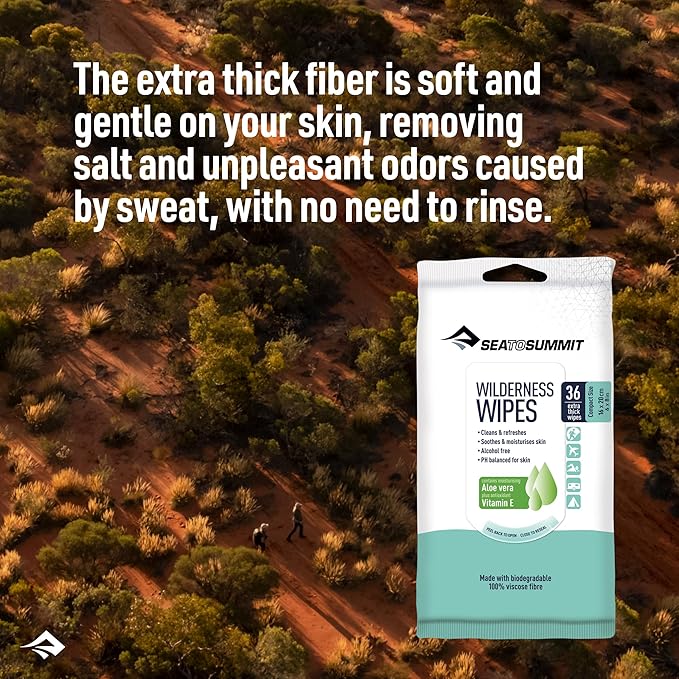 Sea to Summit Wilderness Wipes Rinse-Free Shower Wipes